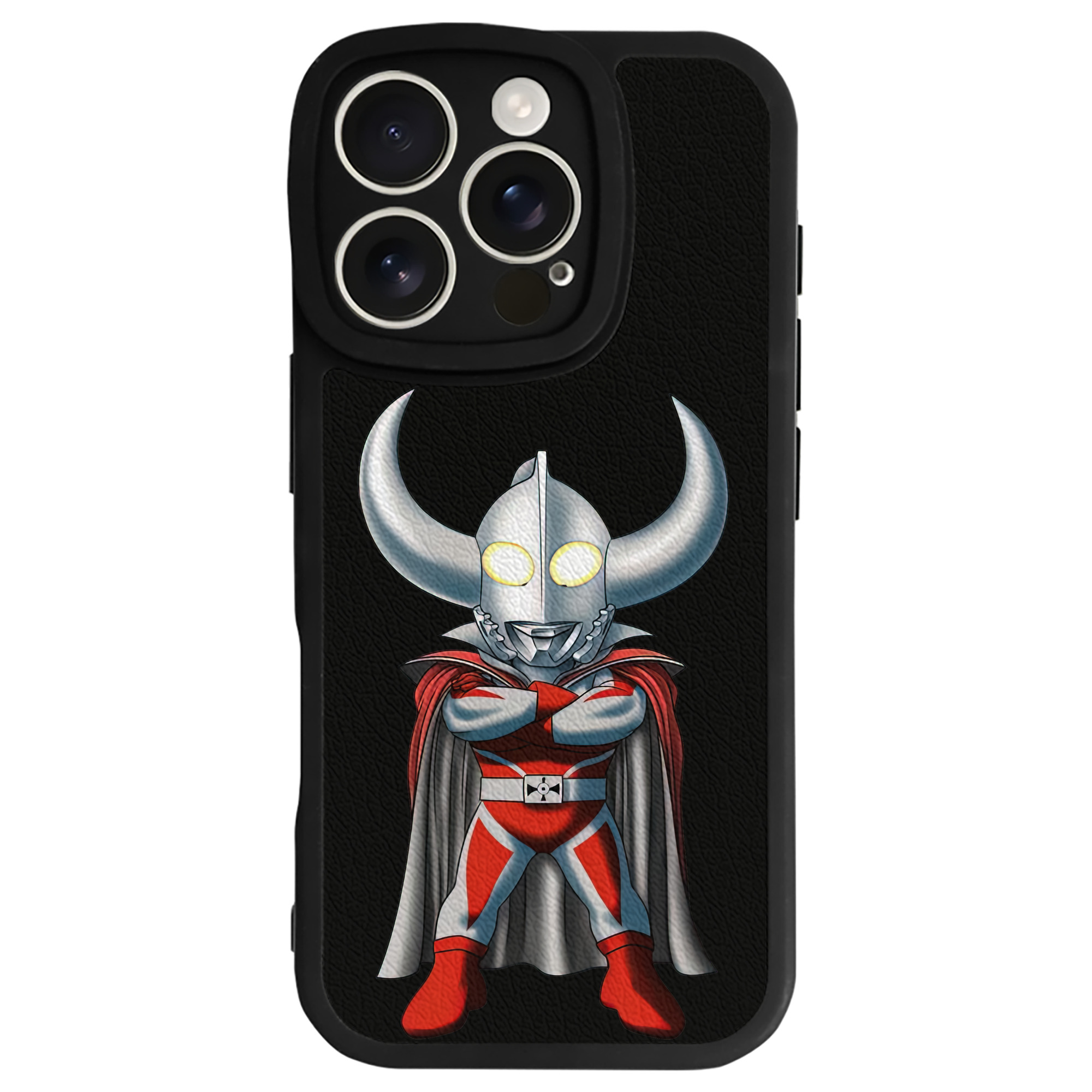 （画像用） ウルトラマン Ultraman 【iPhone 16シリーズ対応】シリコンスマホケース（レザー調） 材質：シリコン